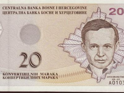Sve više krivotvorenih novčanica od 20 KM
