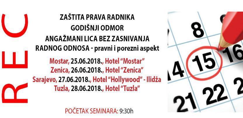 REC seminar: Zaštita prava radnika - godišnji odmor