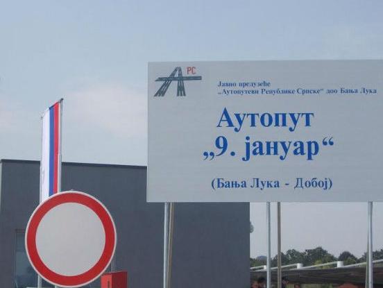 Otvorena dionica auto - puta Doboj - Prnjavor