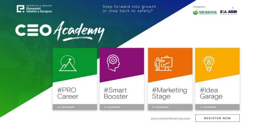 CEO Academy od 14. do 17. decembra na Ekonomskom fakultetu u Sarajevu