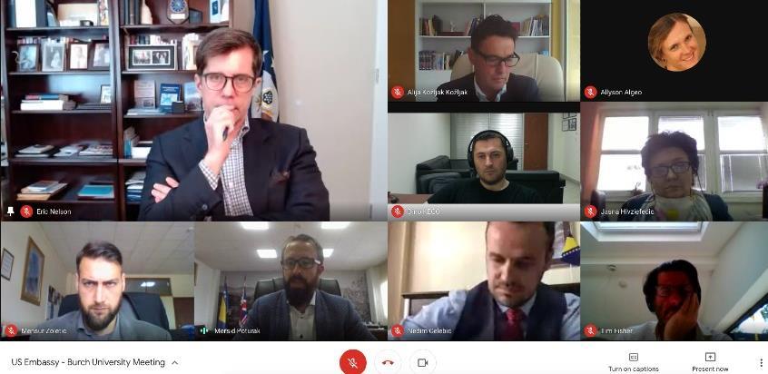 Američki ambasador održao online diskusiju sa studentima Burch univerziteta