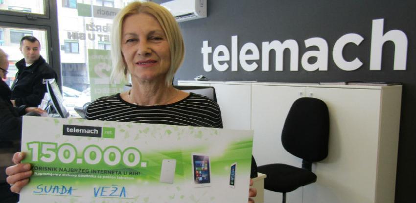 Telemach nagradio 150.000-tog korisnika najbržeg interneta u BiH