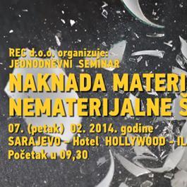 Seminar: Naknada materijalne i nematerijalne štete