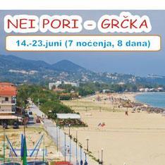 Ljetovanje NEI PORI (GRČKA) sa Jelić Tours-om
