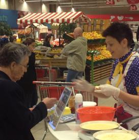 Glumica Vedrana Seksan i kuhar Žarko Marić u Mercator centru Tuzla