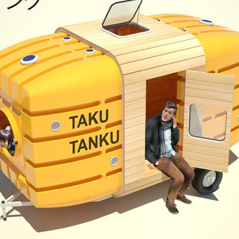 Taku Tanku: Ekološka kućica izrađena od spremnika za vodu