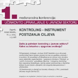 Prva međunarodna konferencija učinkovito upravljanje u javnom sektoru