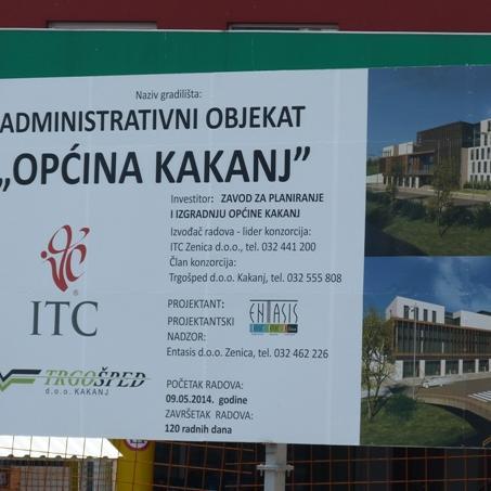 Raspisan tender za izvođenje radova na novoj zgradi Općine Kakanj