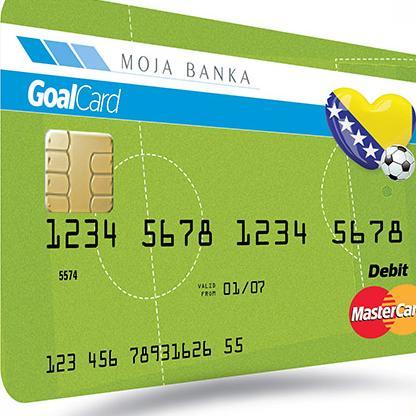 Moja banka predstavila karticu pod nazivom "Goal Card"