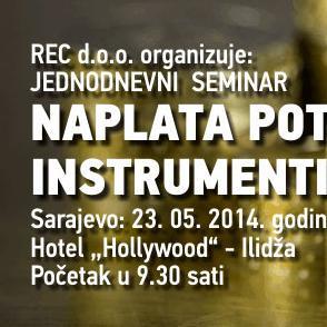 REC seminar: Naplata potraživanja s instrumentima obezbjeđenja