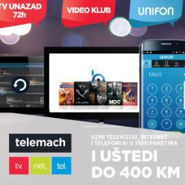 Nove usluge u Telemach-u "UNIFON", "TV unazad 72 sata" i "Video klub"