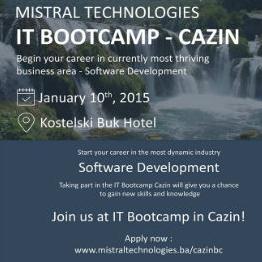 Prvi IT Bootcamp u Cazinu 10. januara