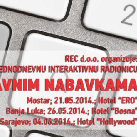 REC radionica: Novi zakon o javnim nabavkama