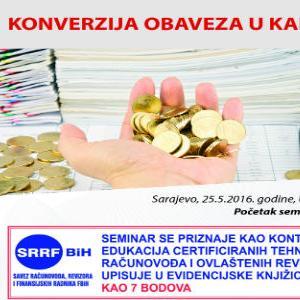 Seminar: Konverzija obaveza u kapital