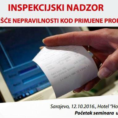 Seminar: Inspekcijski nadzor - Najčešće nepravilnosti kod primjene propisa