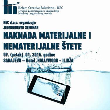 Seminar: Naknada materijalne i nematerijalne štete
