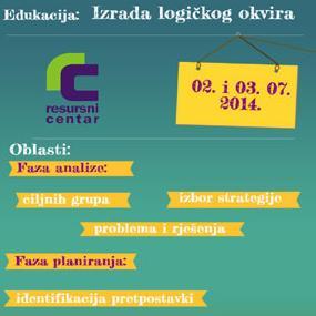 Dvodnevni trening: "Izrada logičkog okvira (LFA) i projektnog prijedloga"