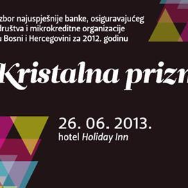 Dodjela Kristalne prizme 26. juna u Sarajevu