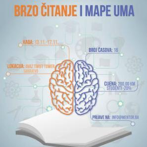 Najava seminara "Tehnike brzog čitanja i ubrzanog učenja"