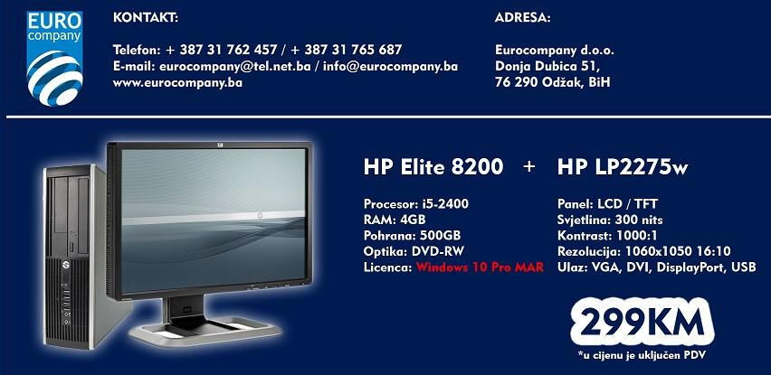 Komplet monitor + računar sa Windows 10 Pro licencom