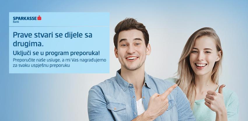Program preporuka za zadovoljne klijente Sparkasse Bank