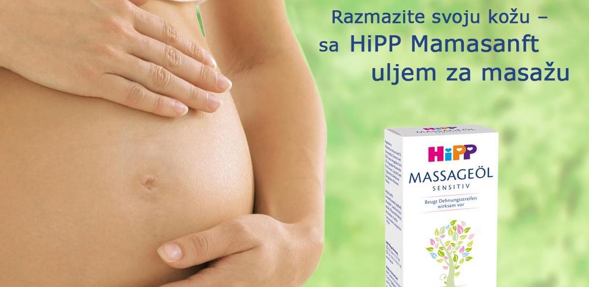 Razmazite svoju kožu - sa Hipp Mamasanft uljem za masažu