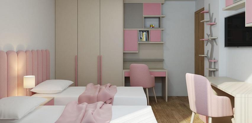 soba za djevojčice namještaj opremanje inside by ećo company