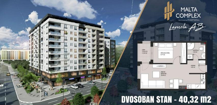 Novogradnja Maltacomplex: 40 m2 čeka svoje buduće vlasnike!