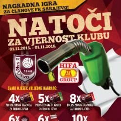 "Natoči za vjernost klubu" i svakog mjeseca osvoji vrijedne nagrade!