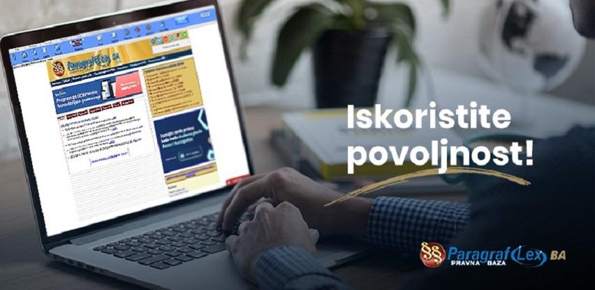 Pravna baza Paragraf Lex - Inovativna online baza propisa BiH