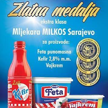 Milkosu dodijeljena zlatna medalja ekstra klase za kvalitet