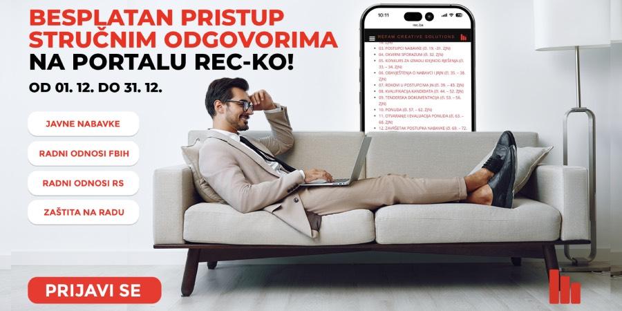 Besplatan pristup Portalu RECko
