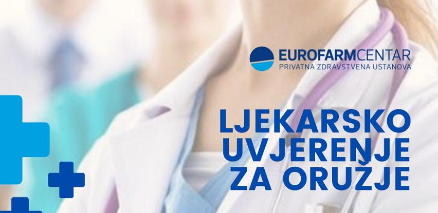 Eurofarm Centar Tuzla ljekarsko uvjerenje za oruzje