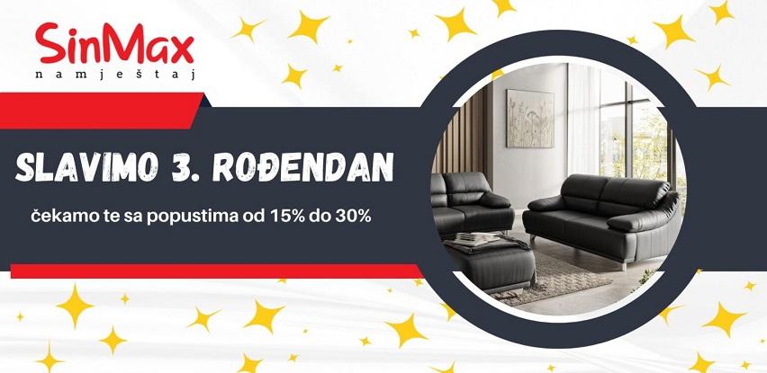 sinmax slavi rođendan namještaj akcija popusti