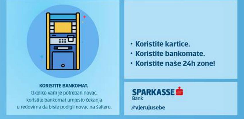Sparkasse bankomatska mreža - Opcija beskontaktnog prihvata kartice