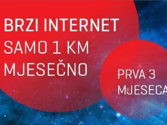 Brzi Internet samo 1 KM!