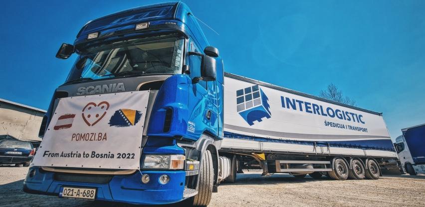 Interlogistic prevozi 66 kamiona humanitarne pomoći za Pomozi.ba