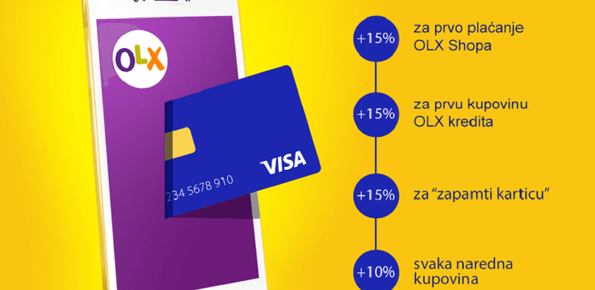 Visa i OLX – plati karticom i zaradi bonus OLX kredite