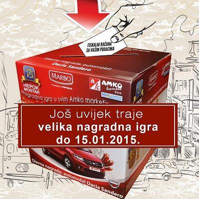 Još uvijek traje velika nagradna igra "Auto na dar za dobitni par!"