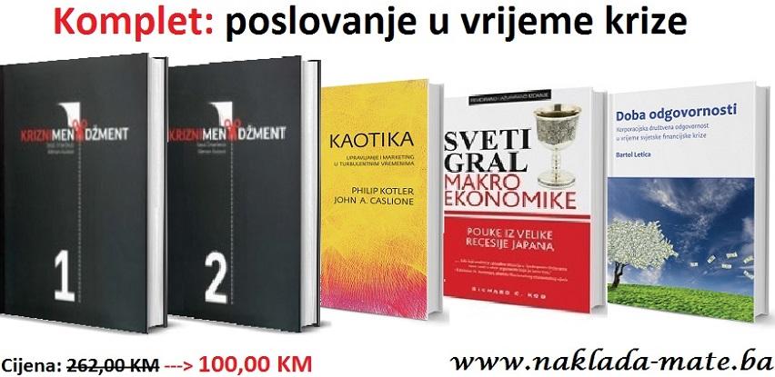 Naklada Mate: Komplet knjiga: poslovanje u vrijeme krize