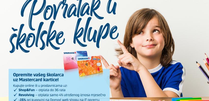 Pripreme za novu školsku godinu mogu početi uz Sparkasse Mastercard kartice