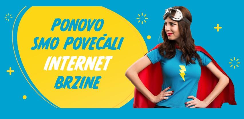 NOVO: Veće brzine interneta