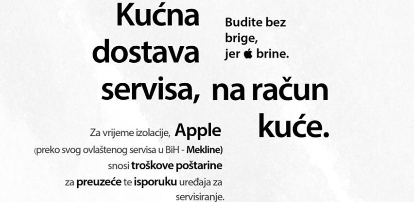 Mekline snosni troškove vaših pošiljke Apple uređaja kojima treba servis