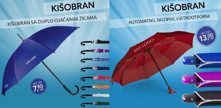 Za kišovite jesenske dane kvalitetni kišobrani sa vašim logom