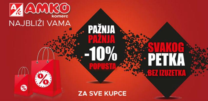 Svakog petka bez izuzetka - 10 % popusta za sve kupce