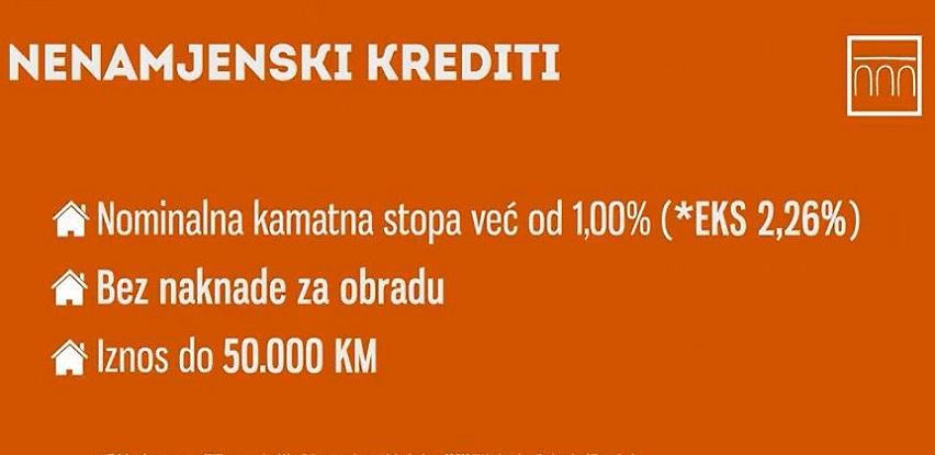 Intesa Sanapolo banka nenamjenski krediti