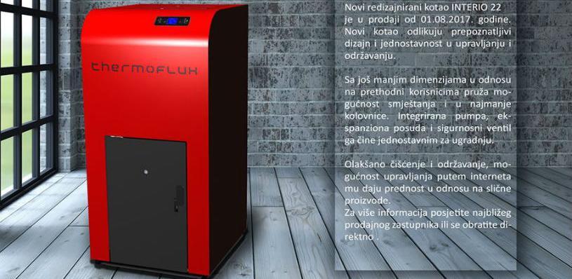 Novi redizajnirani kotao INTERIO 22 odlikuje prepoznatljivi dizajn