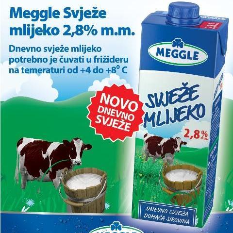 Svježe Meggle mlijeko: Rezultat primjene savremenih znanja i tehnologija