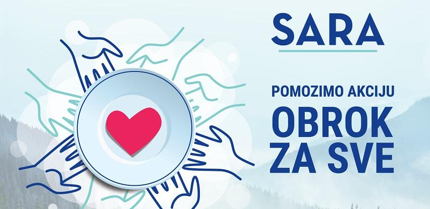 Kupovinom vode SARA podržavate projekt Obrok za sve Udruženja Pomozi.ba