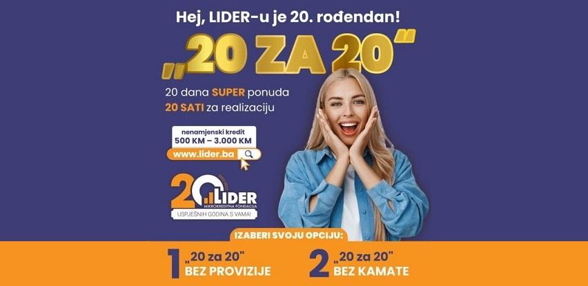 20 rođendan mkf lider kredit kamata provizija
